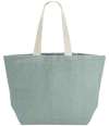 W466/WM466 SOFT WASHED JUTE BEACH BAG Duck Egg Blue colour image